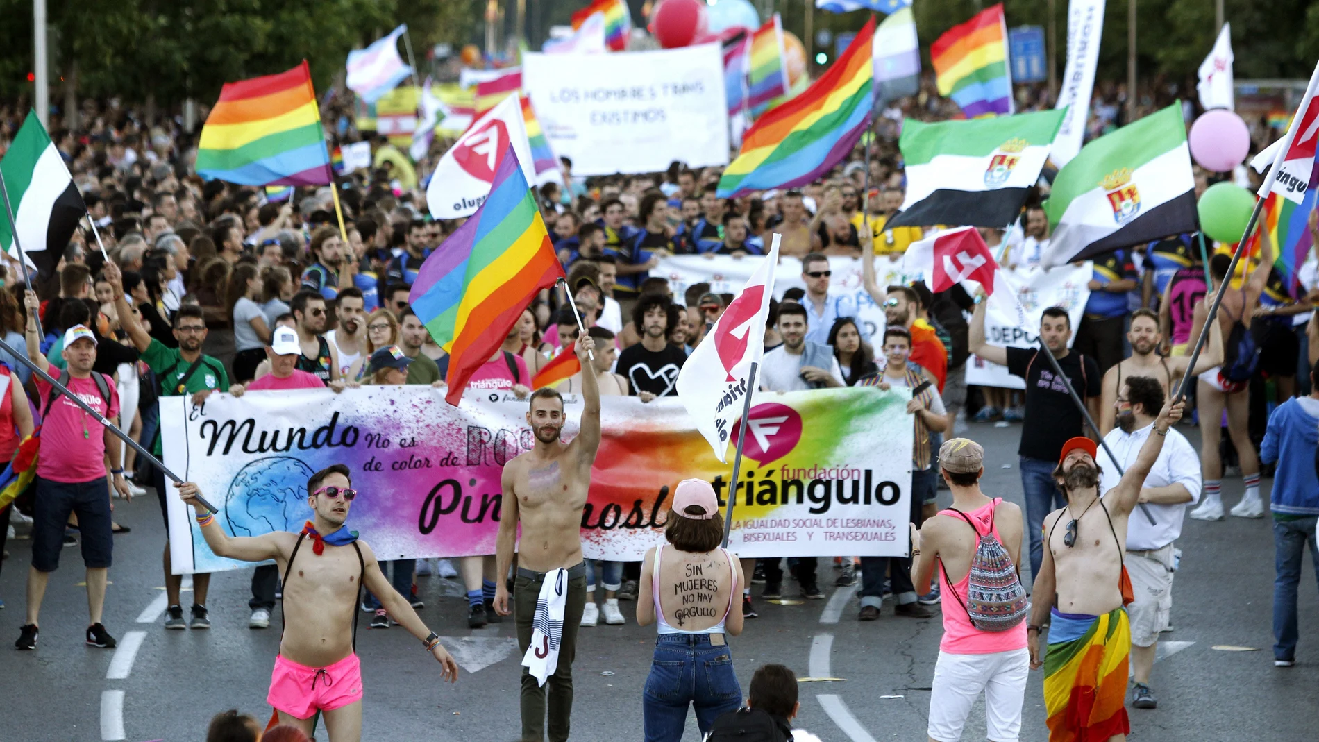 Imagen de archivo de la manifestación del Orgullo Gay en Madrid Imagen de archivo de la manifestación del Orgullo Gay en Madrid