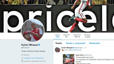 Mbappé deja de ser jugador del Mónaco... en su perfil de Twitter 