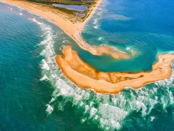 Nueva isla frente a Carolina del Norte Nueva isla frente a Carolina del Norte