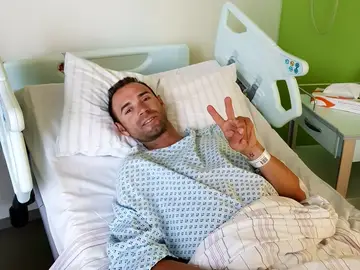 Alejandron Valverde, en el hospital Alejandron Valverde, en el hospital