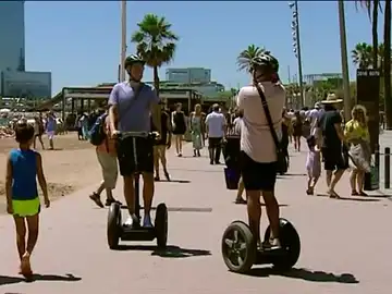 Uso de segways en Barcelona Uso de segways en Barcelona