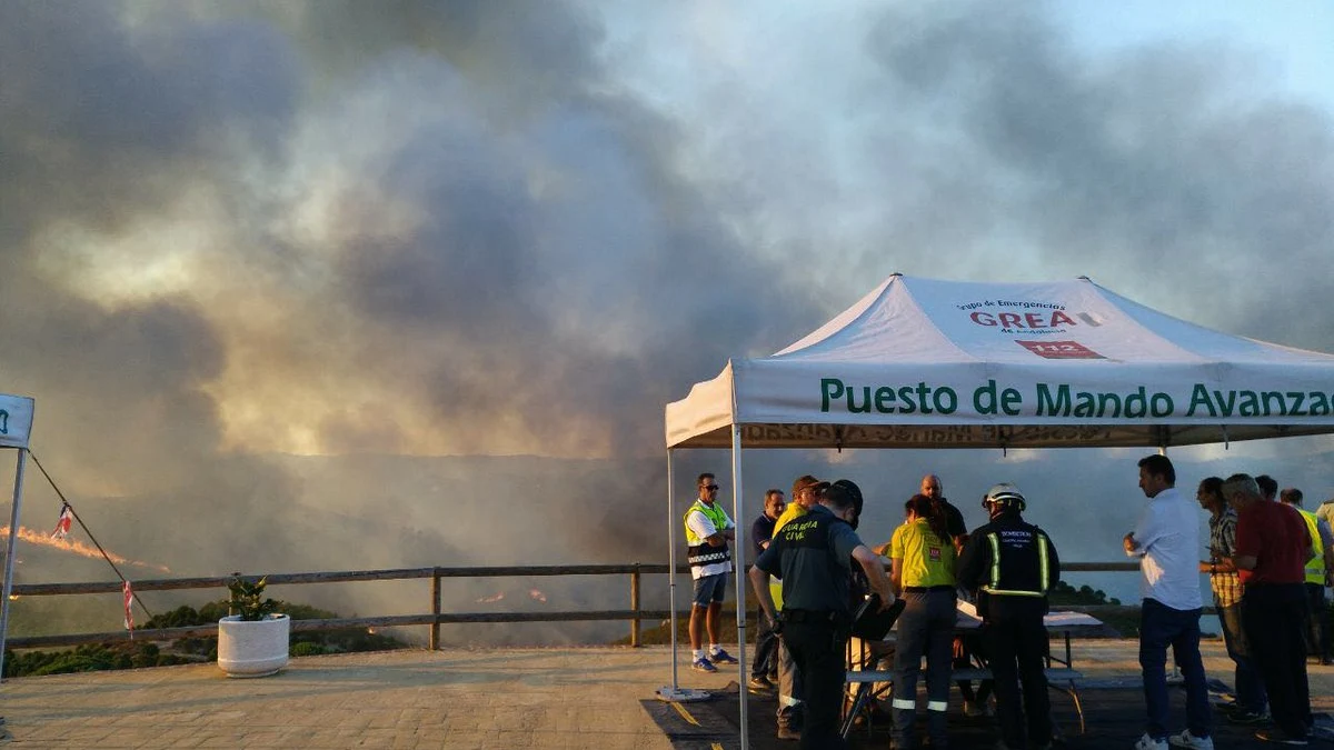 Incendio en Huelva Incendio en Huelva