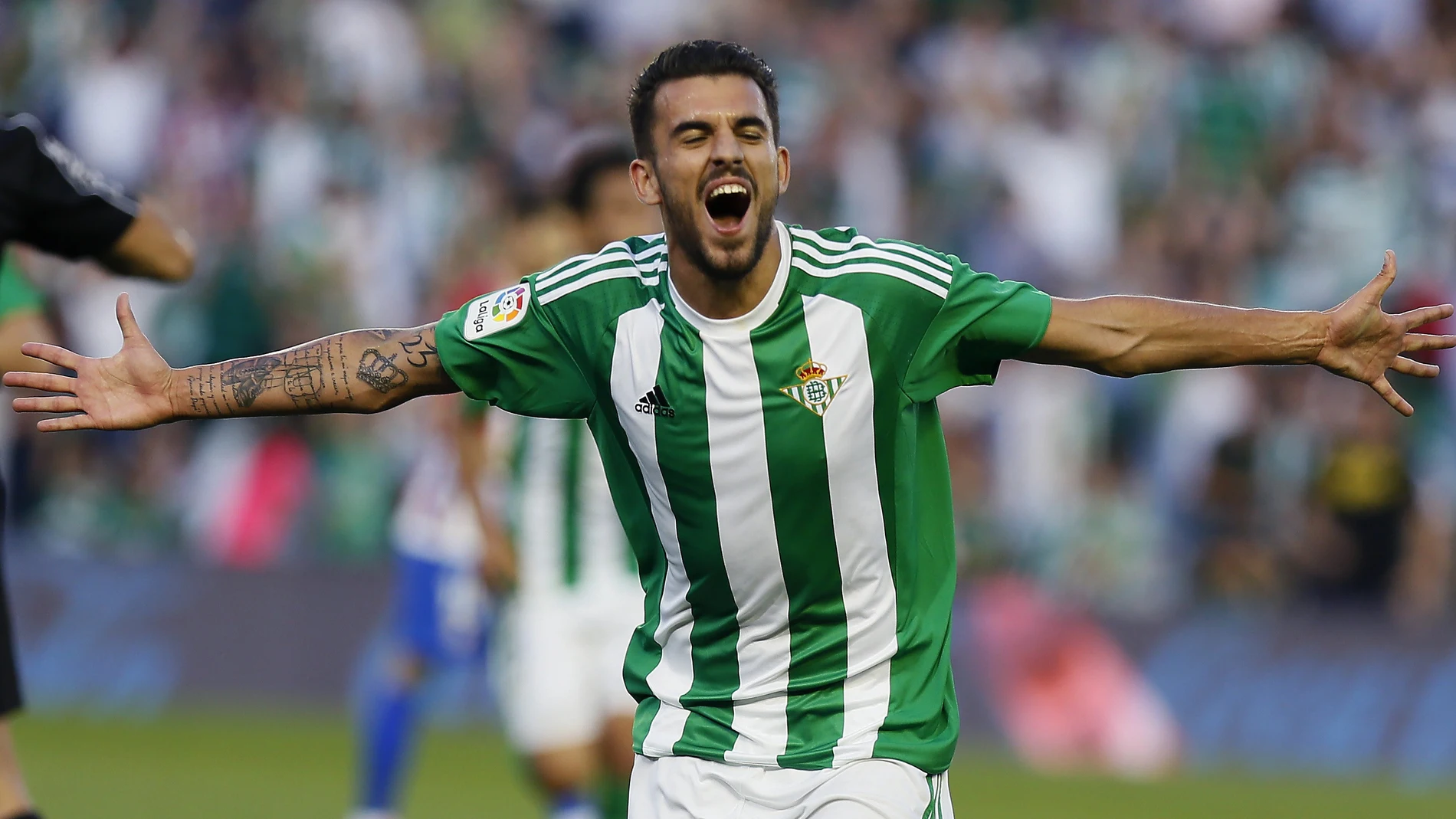 Dani Ceballos celebra un gol con el Real Betis Dani Ceballos celebra un gol con el Real Betis