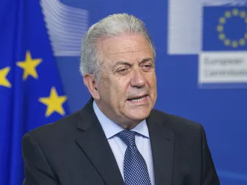 El comisario europeo de Migración, Dimitris Avramópoulos El comisario europeo de Migración, Dimitris Avramópoulos