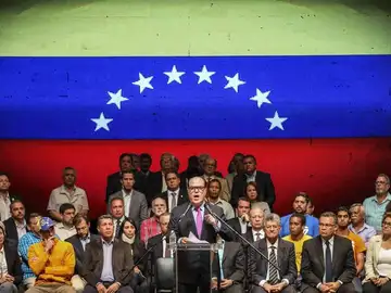 El presidente de la Asamblea Nacional, Julio Borges, durante una reunión El presidente de la Asamblea Nacional, Julio Borges, durante una reunión