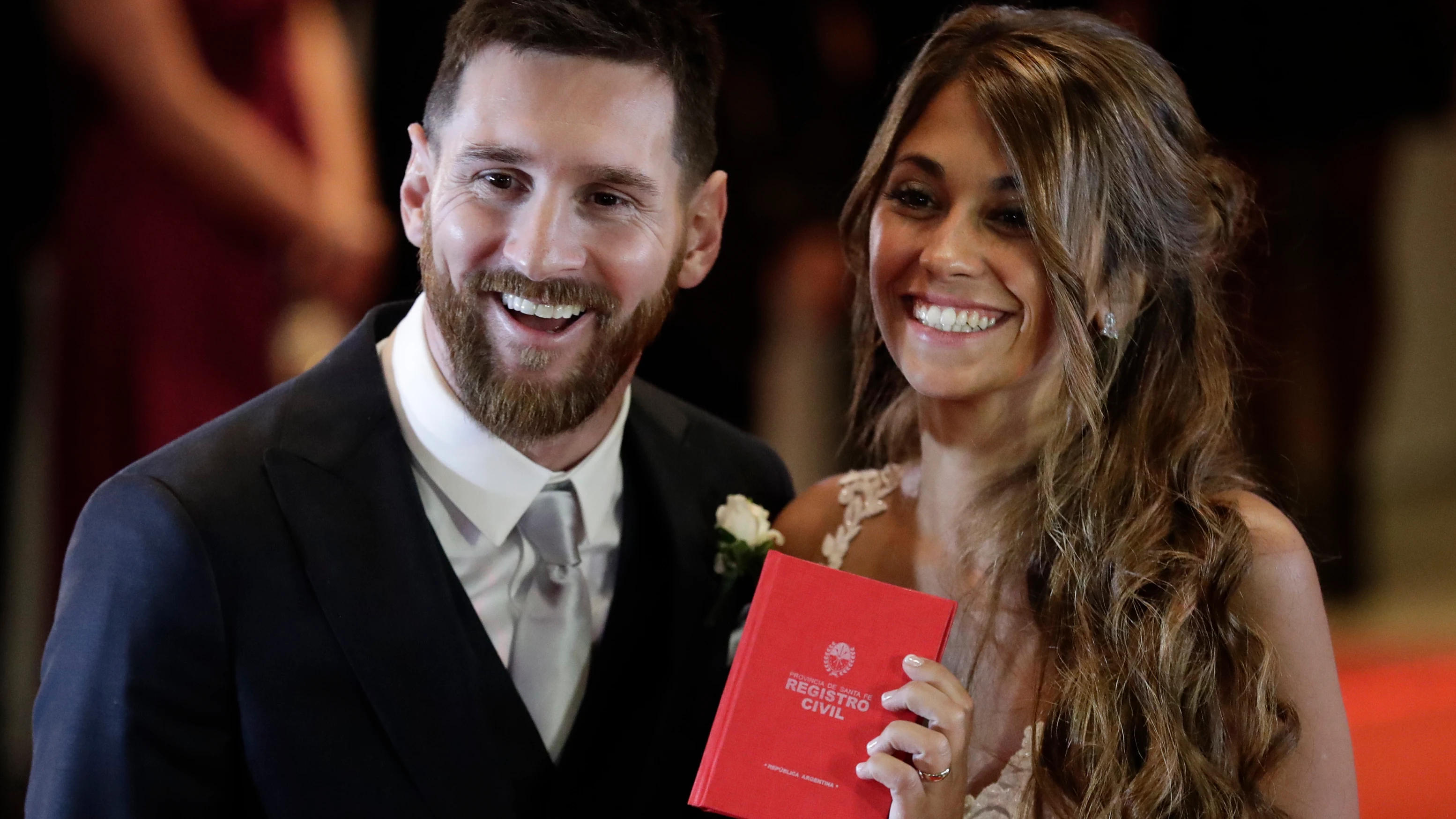 Leo Messi y Antonella Roccuzzo en su boda El día del enlace de Leo Messi y Antonella Roccuzzo
