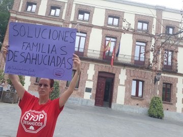 Protestas en Carabanchel por los desahucios de las familias