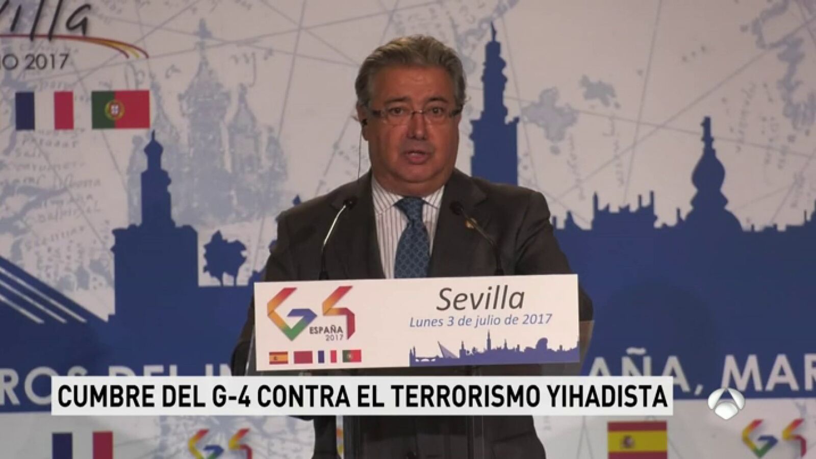 Zoido se ha reunido con los miembros del G4 para tomar medidas sobre el yihadismo e inmigración