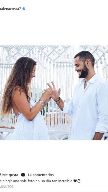 La boda sorpresa de Malena Costa y Mario Suárez