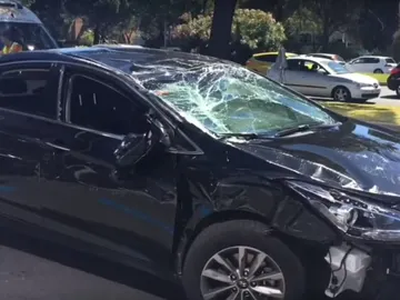 Así quedó el coche de Uber Así quedó el coche de Uber