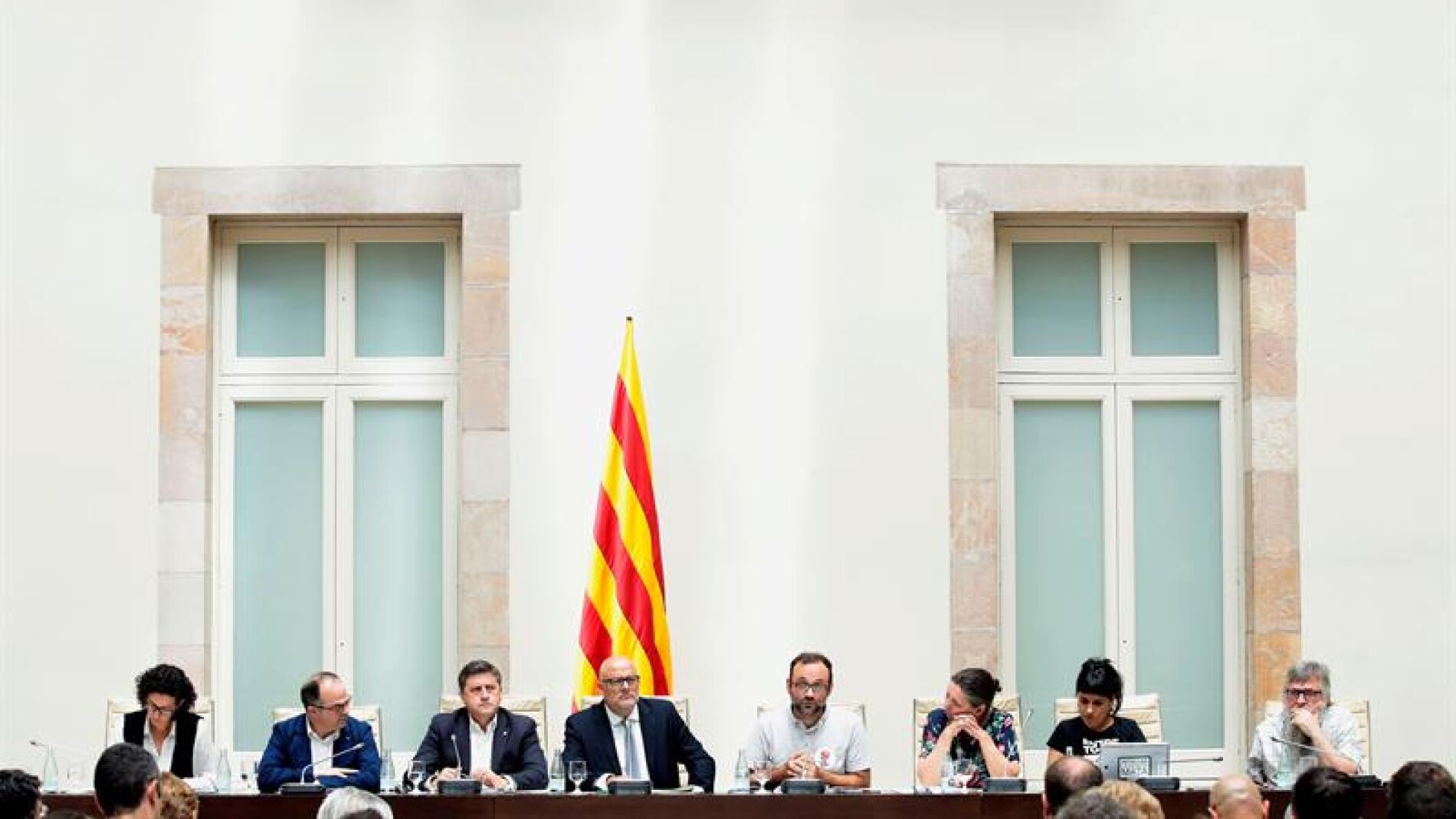 Diputados de Junts pel S&iacute; y la CUP presentan la futura Ley catalana del Refer&eacute;ndum de Autodeterminaci&oacute;n