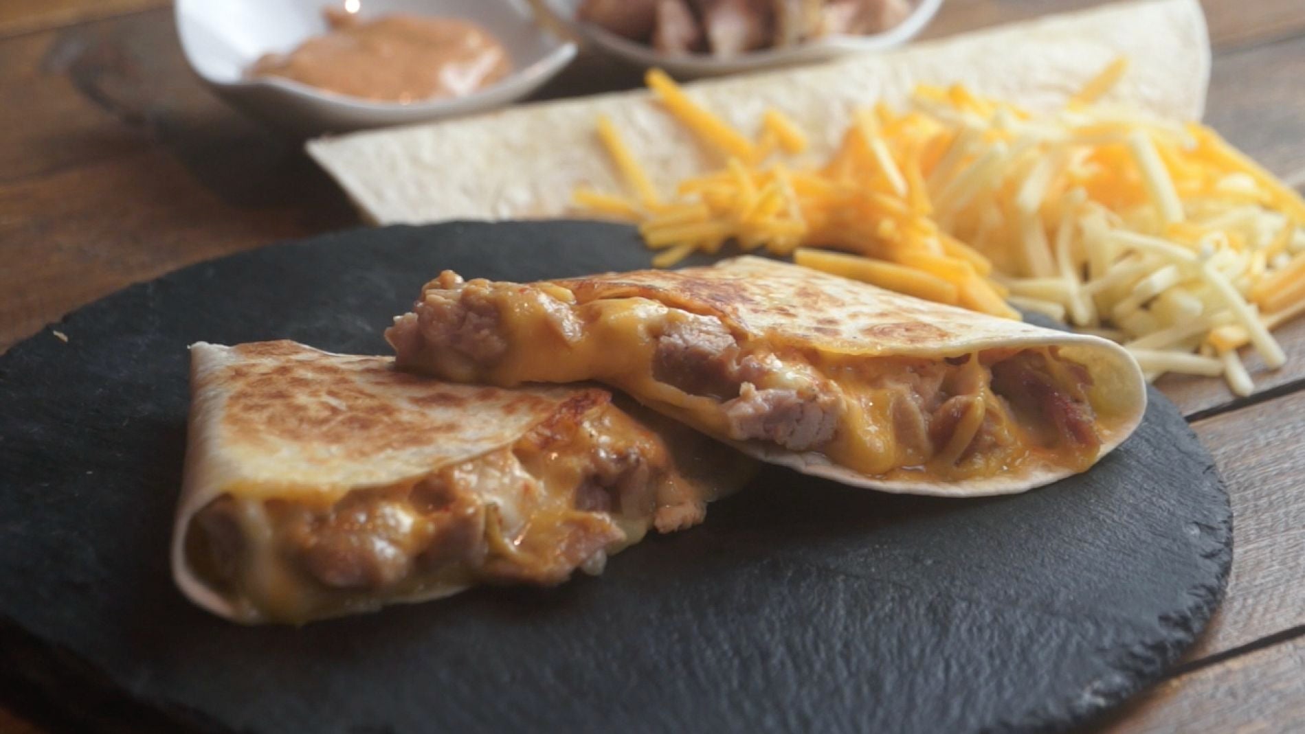 La quesadilla al estilo Taco Bell de Yumland tiene esta pintaza, sí.