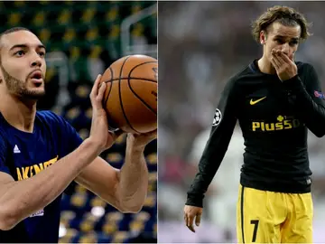 Rudy Gobert y Antoine Griezmann Rudy Gobert y Antoine Griezmann