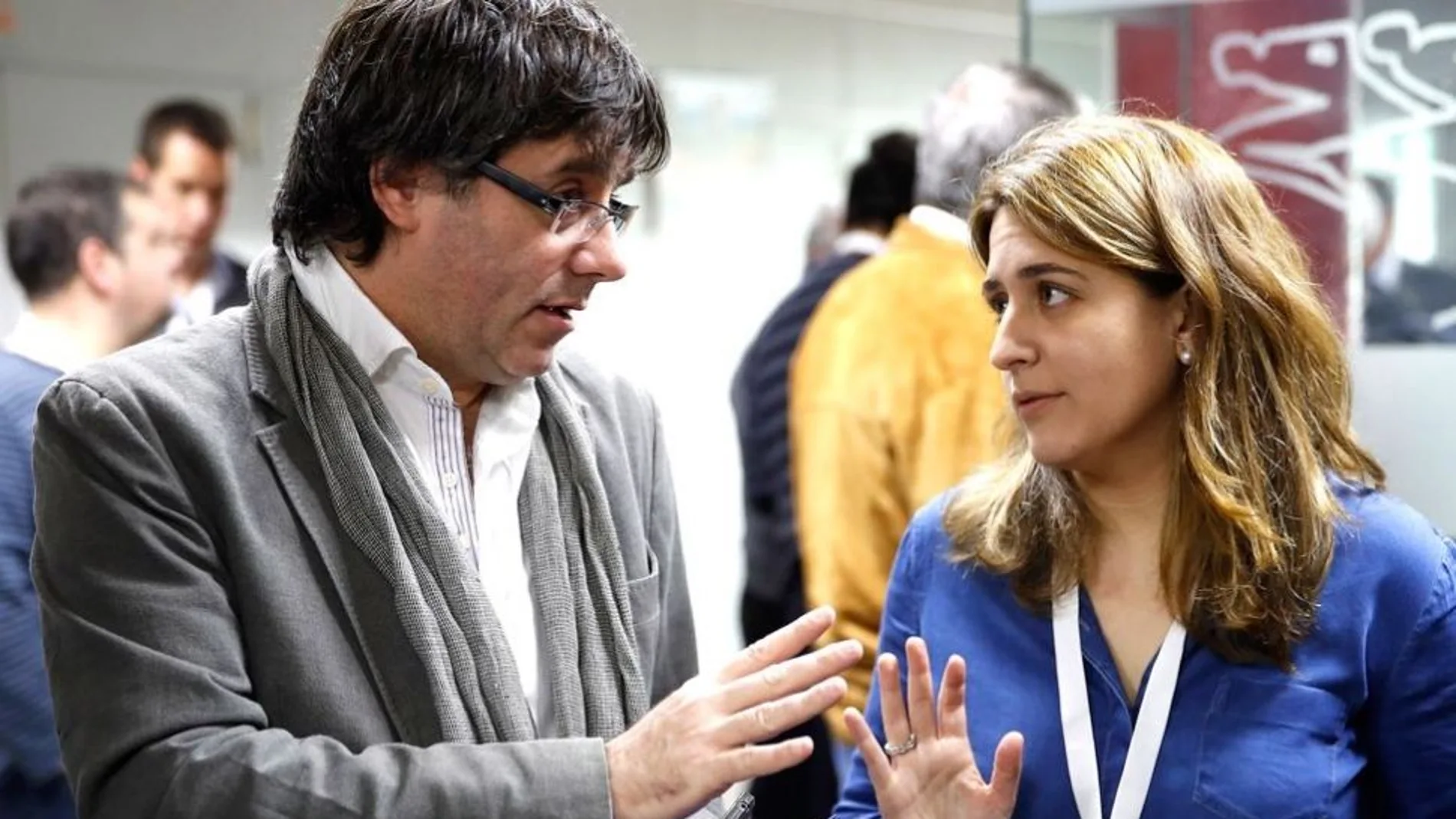 Carles Puigdemont y Marta Pascal Carles Puigdemont y Marta Pascal