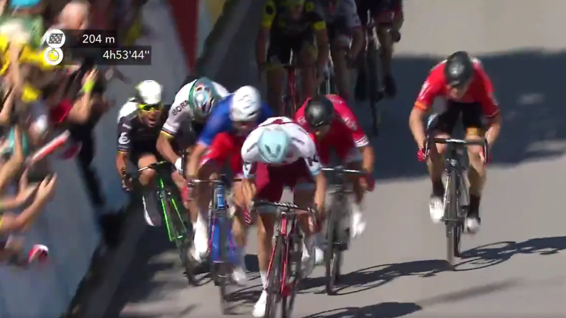 Momento de la caída de Cavendish Momento de la caída de Cavendish