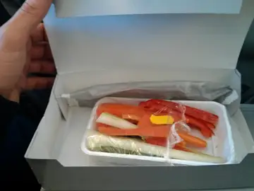 El penoso menú que recibe un pasajero al pedir que fuera vegetariano El penoso menú que recibe un pasajero al pedir que fuera vegetariano