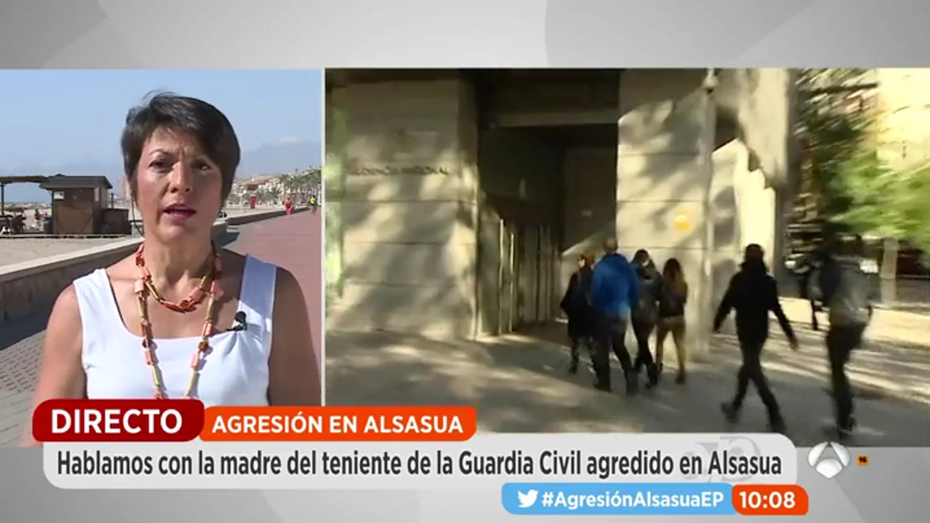 La madre del Guardia Civil agredido en Alsasua: "Su traslado no es una derrota"