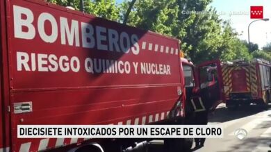  Intoxicadas 17 personas por un escape de cloro en una piscina en Móstoles