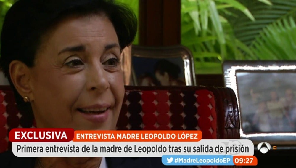 La madre de Leopoldo López: "Él no piensa en la presidencia de Venezuela, está pensando en un cambio de régimen"