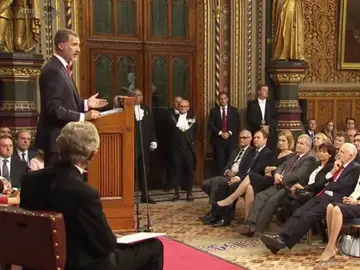 Felipe VI interviene ante el Parlamento británico Felipe VI interviene ante el Parlamento británico