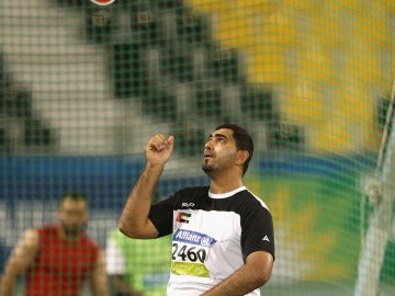 Abdullah Hayayei, durante una competición