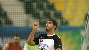 Abdullah Hayayei, durante una competición