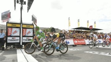 Kittel celebra su victoria en la undécima etapa del Tour de Francia