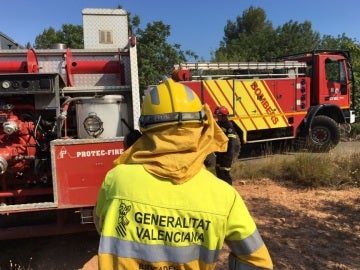 Controlado el incendio forestal declarado en Vall d'Alba (Castellón)