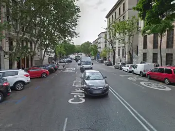 Vista de la madrileña calle de Atocha Vista de la madrileña calle de Atocha