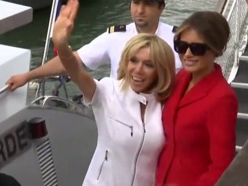 El paseo por París de Brigitte Macron con Melania Trump