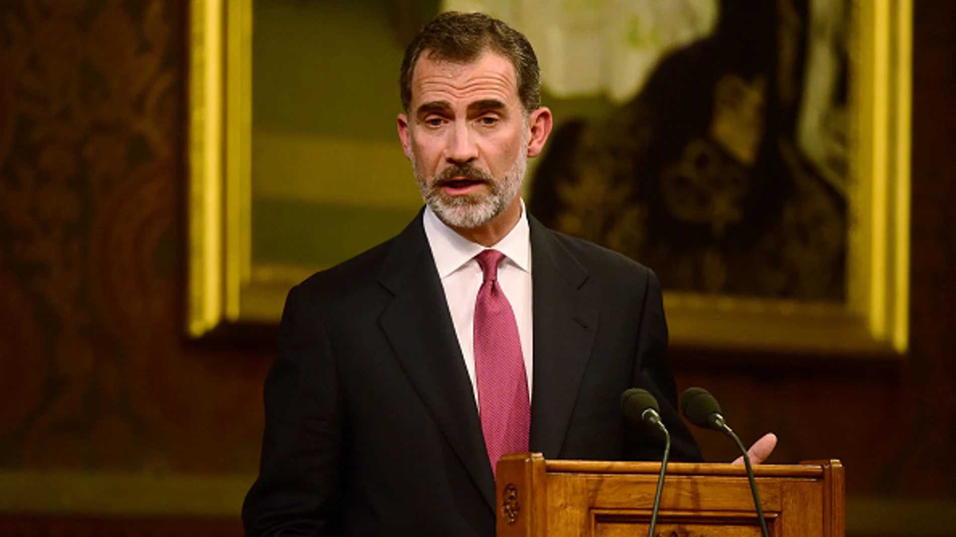 El Rey Felipe VI, durante su discurso ante el Parlamento Británico El Rey Felipe VI, durante su discurso ante el Parlamento Británico