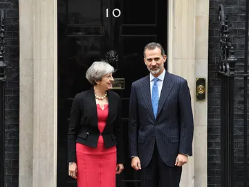 Theresa May y el Rey Felipe VI Theresa May y el Rey Felipe VI