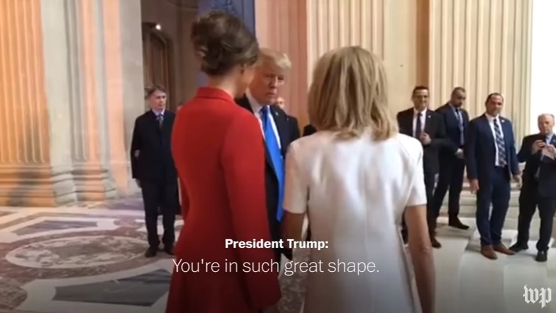 Trump: "Estás en muy buen forma" Trump: "Estás en muy buen forma"