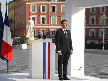 El jefe del Estado francés, Emmanuel Macron El jefe del Estado francés, Emmanuel Macron