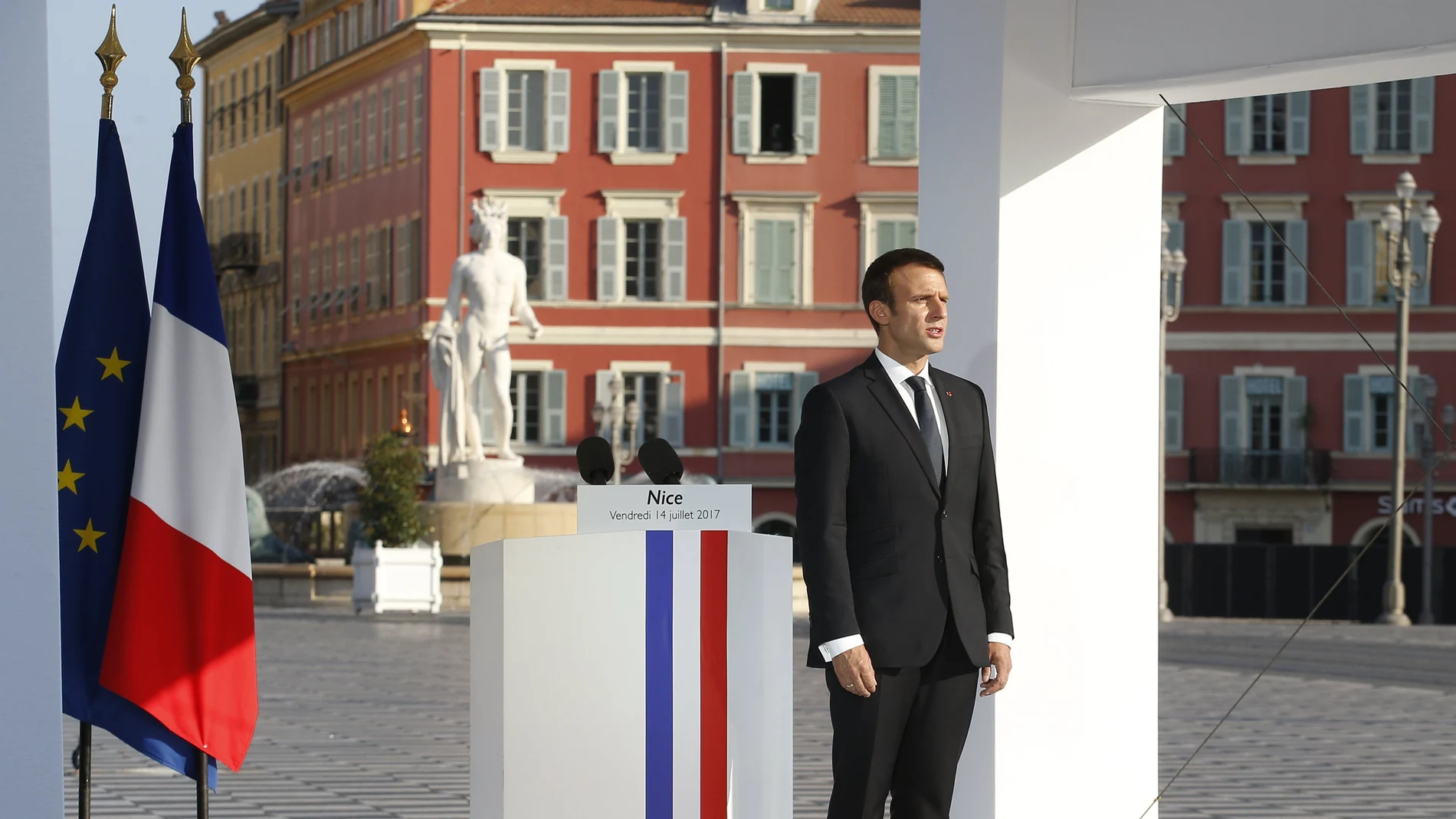 El jefe del Estado francés, Emmanuel Macron El jefe del Estado francés, Emmanuel Macron