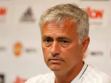 Mourinho, durante la conferencia de prensa Mourinho, durante la conferencia de prensa