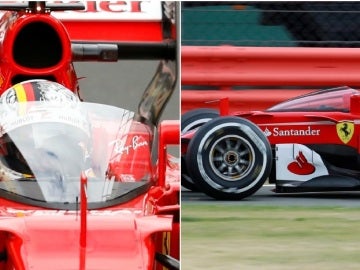 El 'Shield' en el Ferrari de Vettel en Silverstone