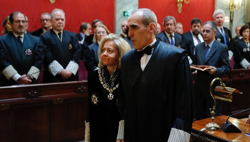 El nuevo jefe de Anticorrupción, Alejandro Luzón, durante la toma de posesión