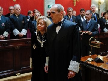 El nuevo jefe de Anticorrupción, Alejandro Luzón, durante la toma de posesión 