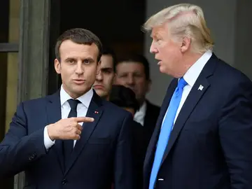Emmanuel Macron y Donald Trump Emmanuel Macron y Donald Trump