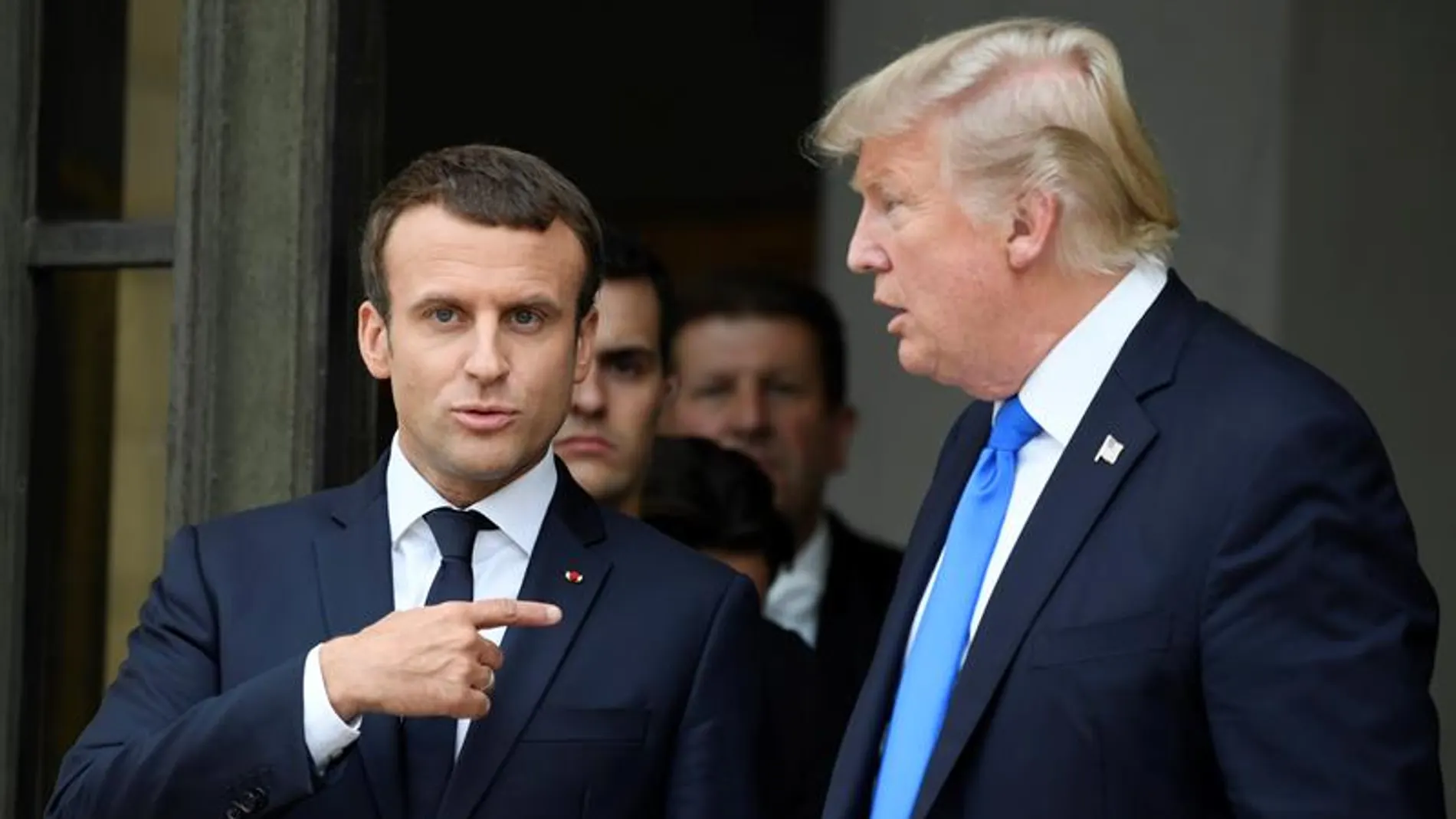 Emmanuel Macron y Donald Trump Emmanuel Macron y Donald Trump