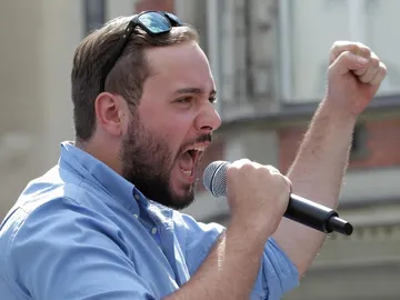 Lorenzo Fiato, líder del grupo de extrema derecha "Generación Identitaria" Lorenzo Fiato, líder del grupo de extrema derecha "Generación Identitaria"