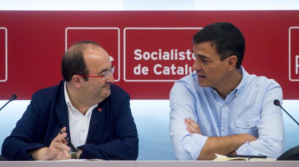 Pedro Sánchez y Miquel Iceta