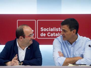 Pedro Sánchez y Miquel Iceta