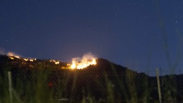 Incendio en la Sierra de Arroyo de San Serván