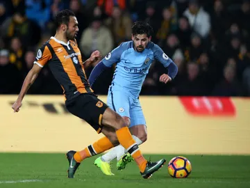 Nolito jugando con el Manchester City Nolito jugando con el Manchester City