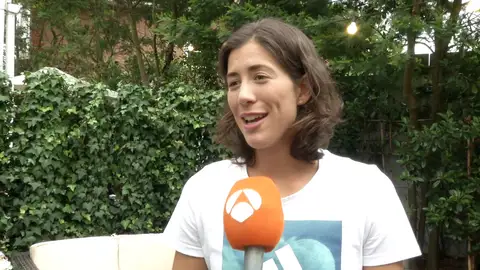 Garbiñe Muguruza atiende a Antena 3 tras ganar Wimbledon Garbiñe Muguruza atiende a Antena 3 tras ganar Wimbledon