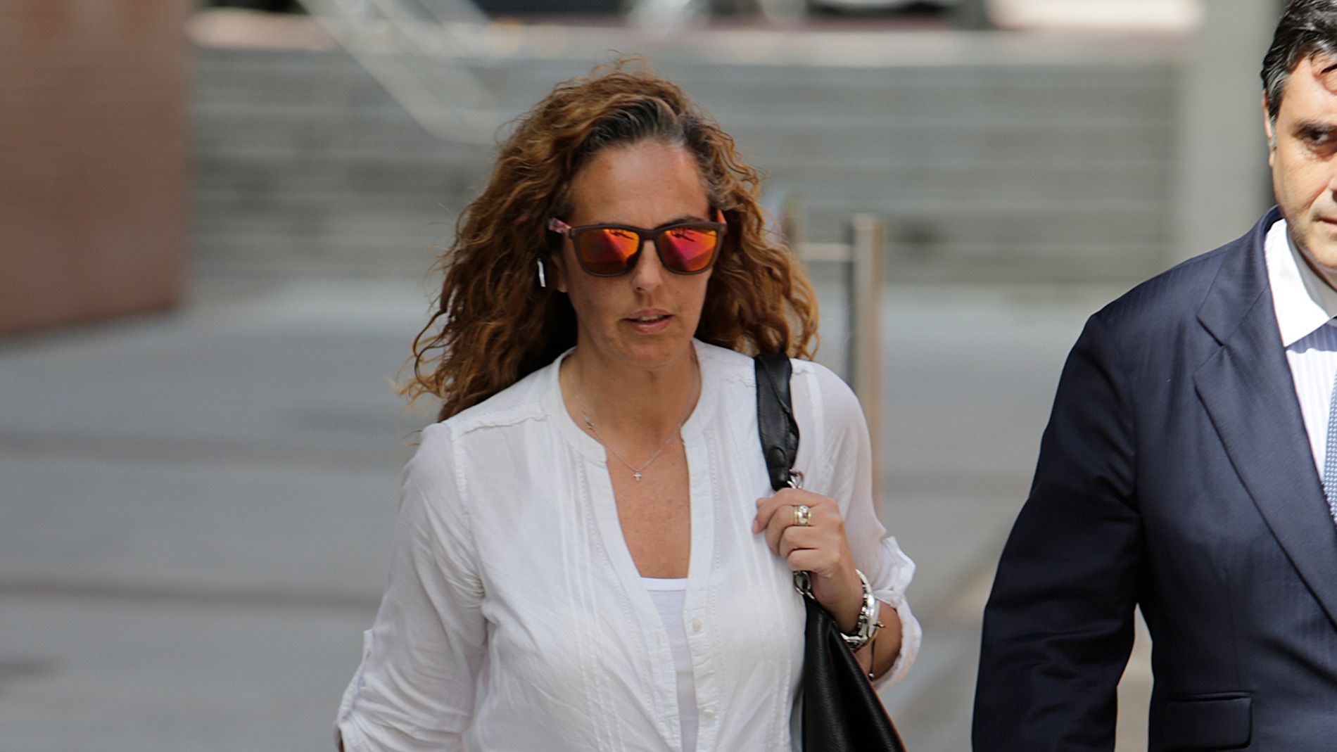 Rocío Carrasco llegando a los juzgados