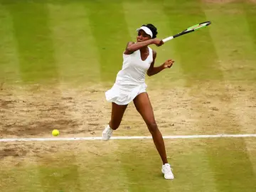 Venus disputando la final de Wimbledon Venus disputando la final de Wimbledon