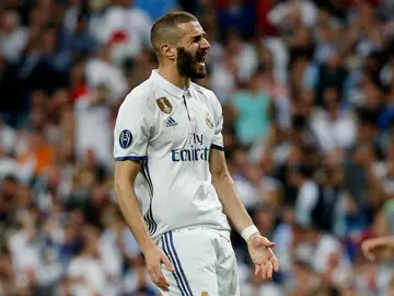 Benzema durante un partido Benzema durante un partido